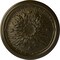 Ekena Millwork Luton Ceiling Medallion (Fits Canopies up to 1 1/8"), Hand-Painted Green Gold, 15 3/4"OD x 5/8"P CM16LUGGS - alternate 1